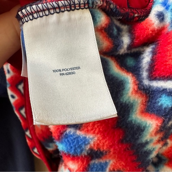 Lands End Women’s Size Large Heritage Quarter Snap Fleece Pullover Sweater Top - Picture 12 of 12